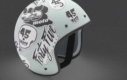 Forty Five Moto Helmet Stickers